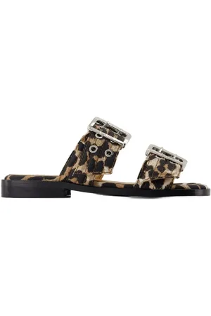 Ganni Sandalen - Feminine Sandals - Denim - Printed - Gr. 35 (EU) - in - für Damen