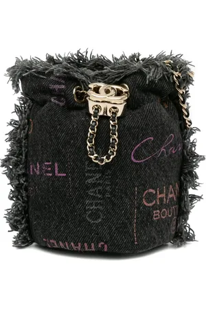 CHANEL Crossbody Bags - 2021 Mini Denim Mood Bucket with Chain - Gr. unisize - in - für Damen