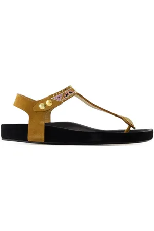 Isabel Marant Sandalen - Enore Sandals - Leather - Khaki - Gr. 36 (EU) - in - für Damen