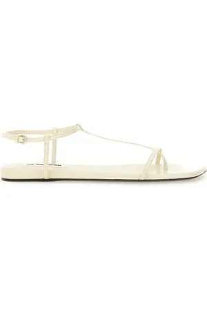 Jil Sander Sandalen - Leather Sandals With Ankle Strap - Gr. 36 (EU) - in - für Damen