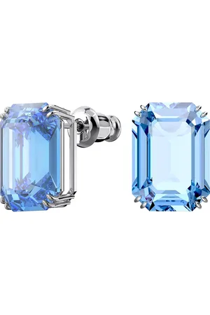 Swarovski Ohrringe - Millenia Octagon cut Rhodium plated - Gr. unisize - in Blau - für Damen