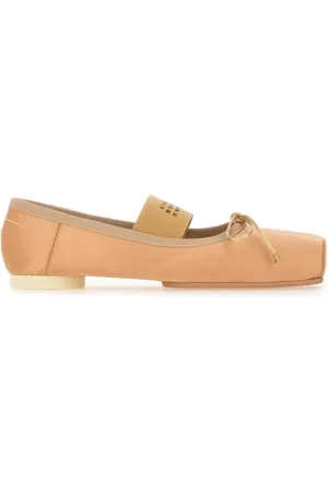 Maison Margiela Ballerina Flats With Logo And Bow Detail - Gr. 36 (EU) - in