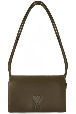 Ami Hobo Bags - Voulez Vous Shoulder Bag - Leather - Khaki - Gr. unisize - in - für Damen