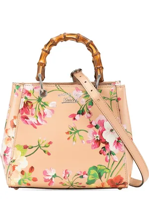 Gucci Shopper - 2000-2015 Mini Calfskin Blooms Bamboo Shopper Satc - Gr. unisize - in - für Damen