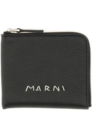 Marni Portemonnaies - Textured Calf Leather Zip Wallet - Gr. unisize - in - für Damen