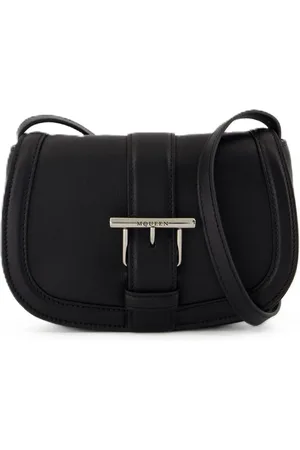 Alexander McQueen Hobo Bags - T-Bar Satchel Mini Purse - Leather - Black - Gr. unisize - in - für Damen