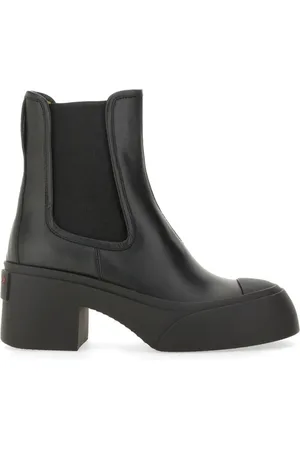 Marni Stiefel - Block Heel Calf Leather Boots - Gr. 36 (EU) - in - für Damen