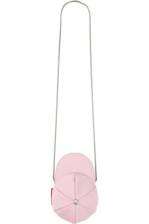 Moschino Hobo Bags - Rounded Cap-Style Mini Bag With Metallic Chain Str - Gr. unisize - in Rosa - für Damen