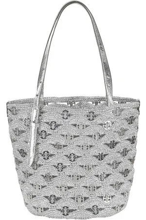 Paco rabanne Totes & Shopper - Raffia Lurex Shoulder Bag With Double Handles - Gr. unisize - in - für Damen