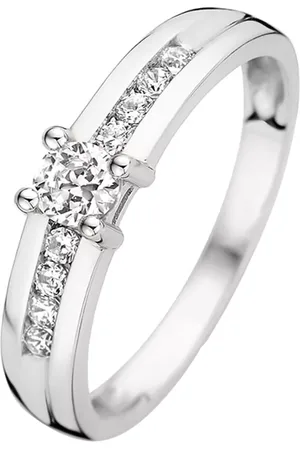 Isabel Bernard Ringe - Saint Germain De Rennes 14 Karat Ring With Zirconi - Gr. 48 - in Silber - für Damen