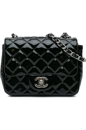 CHANEL Hobo Bags - 2013-2014 Mini Square Classic Patent Single Flap - Gr. unisize - in - für Damen