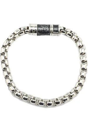 LOUIS VUITTON Armbänder - 2019 Monogram Eclipse Chain Bracelet - Gr. ONE SIZE - in Silber - für Damen