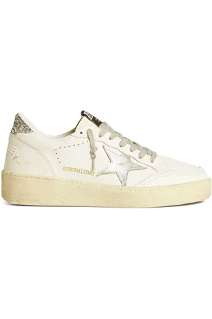 Golden Goose Low-Top Sneaker - White/Silver-Tone Ball Star 2 Sneakers - Gr. 38 (EU) - in - für Damen