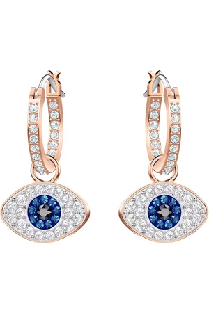 Swarovski Ohrringe - Symbolic Hoop Evil Eye rose gold-tone plated - Gr. unisize - in - für Damen