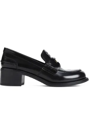 Miu Miu Pumps & High Heels - Black Calf Leather Loafers - Gr. 36 (EU) - in - für Damen