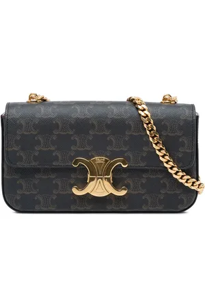 Céline Hobo Bags - 2021 Triomphe Coated Canvas Claude Chain Shoulder - Gr. unisize - in - für Damen