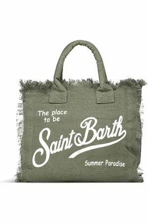 MC2 SAINT BARTH Totes & Shopper - Military Green Linen Vanity Bag - Gr. unisize - in - für Damen