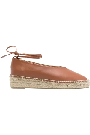 Castaner Espadrilles - Flat Shoes Leather Brown - Gr. 36 (EU) - in - für Damen