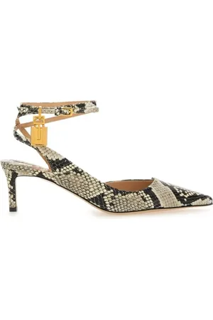 Tom Ford Sandalen - Slingback Python Sandal - Gr. 37 (EU) - in - für Damen