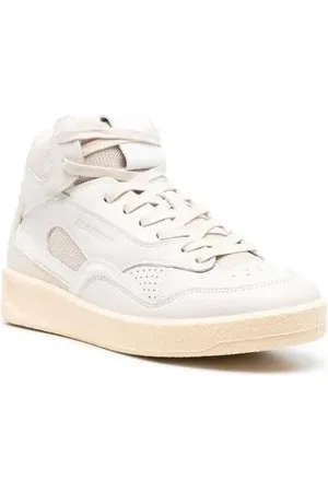 Jil Sander Sneaker - Beige High-Top Sneakers With Leather Inserts And E - Gr. 36 (EU) - in - für Damen