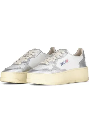 Autry Low-Top Sneaker - Plateau Sneaker aus Leder - für Damen