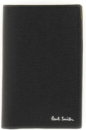 Paul Smith Portemonnaies - Textured Black Cow Leather Wallet With Logo - Gr. unisize - in - für Damen