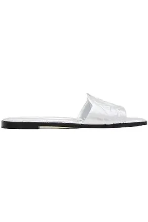 Alexander McQueen Sandalen - Flat Leather Slide Sandal - für Damen
