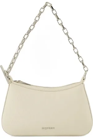 Alexander McQueen Crossbody Bags - T-Bar Mini Handbag - Leather - Cream - Gr. unisize - in - für Damen