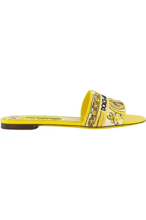 Dolce & Gabbana Slipper & Pantoletten - Dames Dolce & Gabbana Flat Slides - Gr. 36 (EU) - in - für Damen