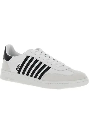 Dsquared2 Sneaker - Sneakers - Calfskin+Crust - White+Black - Gr. 45 (EU) - in - für Damen