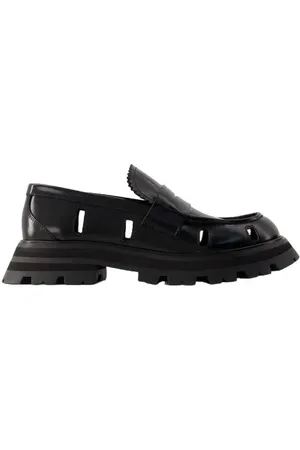 Alexander McQueen Stiefel & Boots - Wander Ankle Boots - Black/White - Leather - Gr. 35 (EU) - in - für Damen