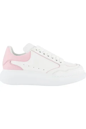 Alexander McQueen Low-Top Sneaker - Oversized Hybrid Sneakers - Leather - White/Pink - Gr. 35 (EU) - in - für Damen