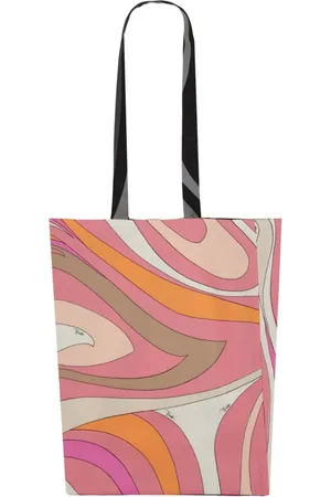 Puccini Totes & Shopper - Silk Shopper Bag With Pattern - Gr. unisize - in Rosa - für Damen