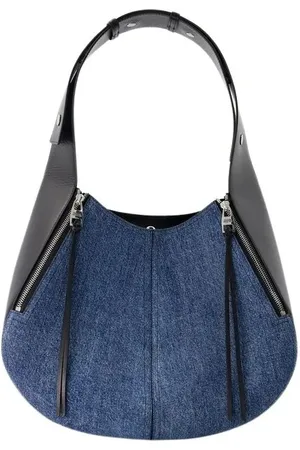 Alexander McQueen Crossbody Bags - The Skull Hobo Bag - Denim - Blue - Gr. unisize - in - für Damen