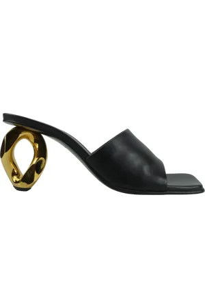 J.W.Anderson Sandalen - Mules nero con tacco decorativo - Gr. 35 (EU) - in - für Damen