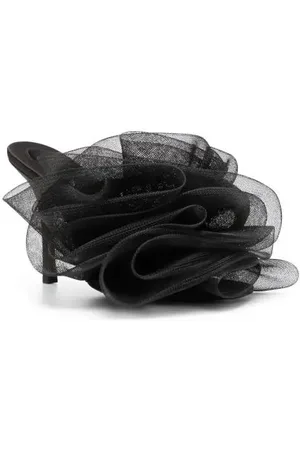 Alexander Wang Slipper & Pantoletten - Ruched Tulle Mules - Gr. 37 (EU) - in - für Damen