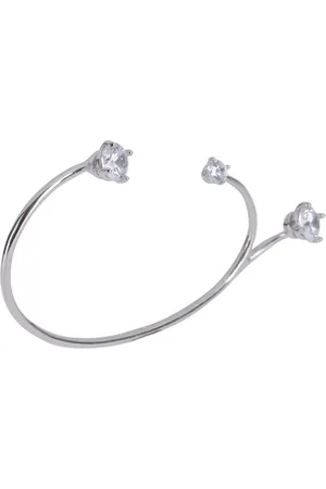 Panconesi Ohrringe - Sculptural Earcuff With Zircon Accents - Gr. unisize - in Silber - für Damen