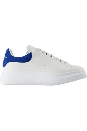 Alexander McQueen Low-Top Sneaker - Oversize Sneakers - Leather - White/Blue - Gr. 42 (EU) - in - für Damen