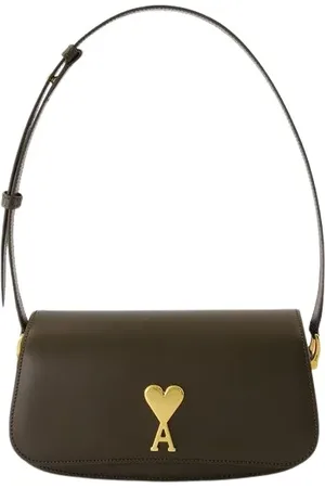 Ami Hobo Bags - Baguette Paris Paris Shoulder Bag - Leather - Oliv - Gr. unisize - in - für Damen