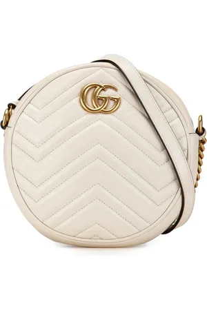 Gucci Shopper - Mini GG Marmont Round Leather Crossbody - Gr. unisize - in - für Damen