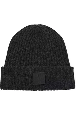 Marc Jacobs THE RIBBED BEANIE DUNKELGRAUE MÜTZE