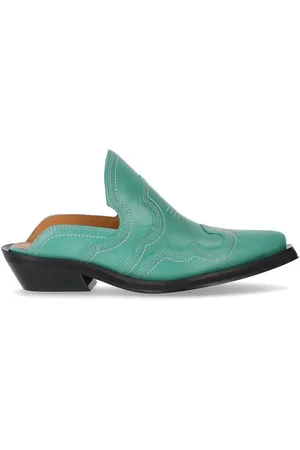 Ganni WESTERN GRÜN MULE
