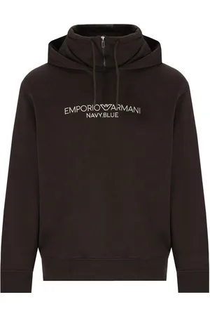 Emporio Armani BRAUNES HOODIE MIT LOGO