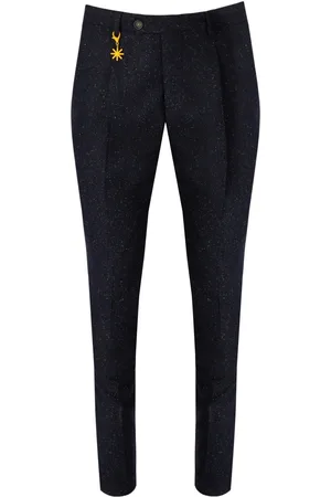 Manuel Ritz MELANGEBLAUE SLIM FIT HOSE