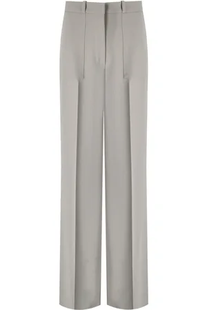 Elisabetta Franchi PERLENGRAUE WIDE LEG HOSE