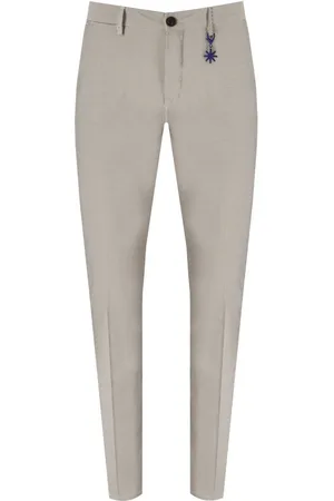 Manuel Ritz HELLBLAU BEIGE GESTREIFTE HOSE
