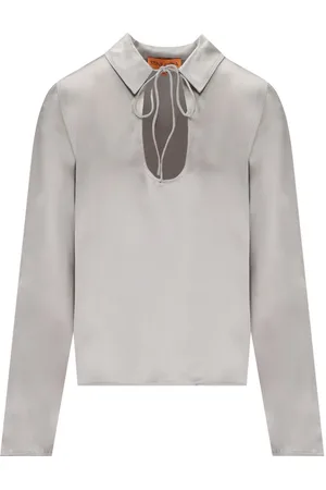 STINE GOYA KLIVE GRAUE BLUSE