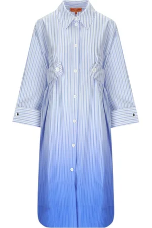 STINE GOYA RIONNA HELLBLAUES GESTREIFTES KLEID