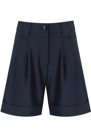 Ganni BLAUES BERMUDASHORT