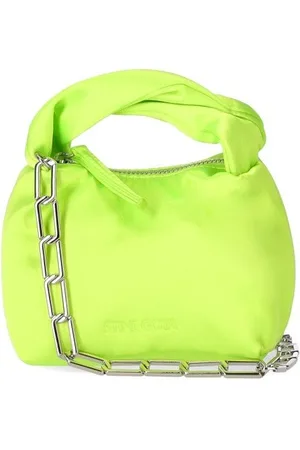 STINE GOYA ZIGGY SATIN LIMONENGRÜNE MICRO TASCHE
